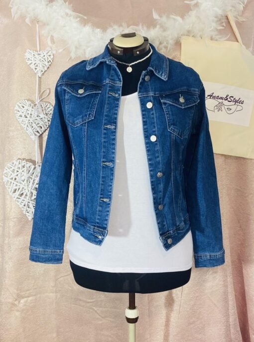 Veste en jean foncé