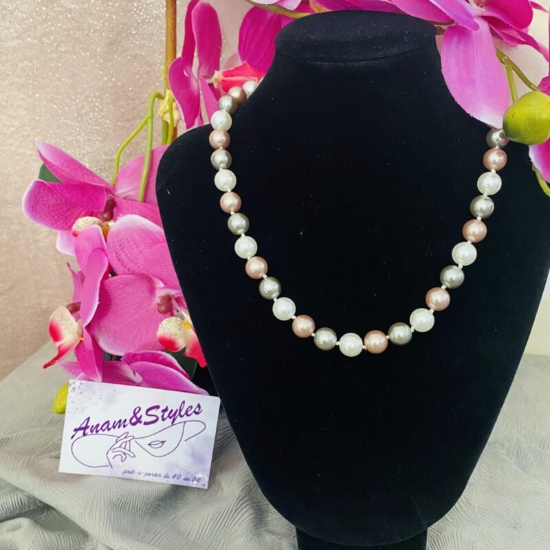Collier Perles nacrées – Image 2