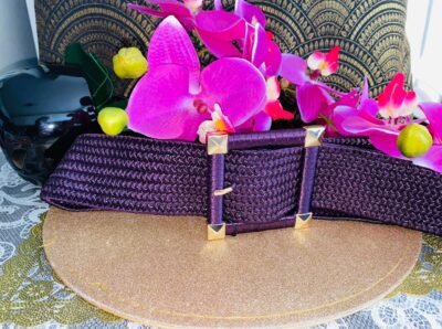 Ceinture élastique tissu tressé