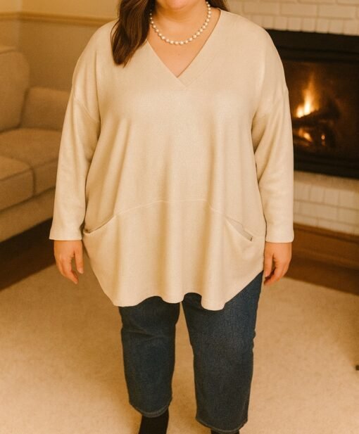 Pull doux lurex