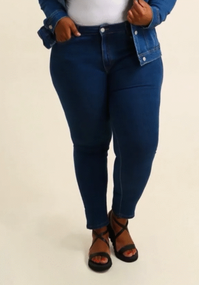jean skinny bleu profond