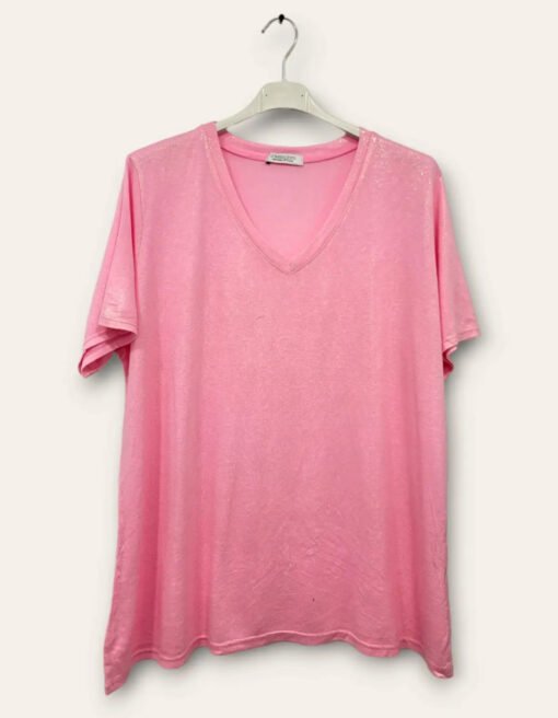 Tee Short Uni détails dorés