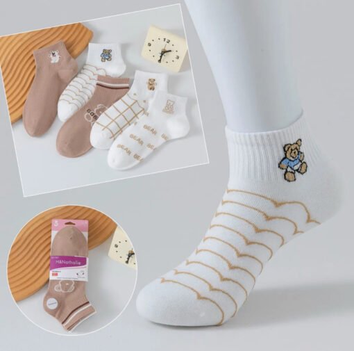 Lot de 3 paires de Socquettes "Ourson"