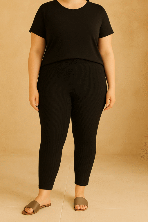 Legging côtelé
