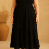 Robe longue gaze de coton