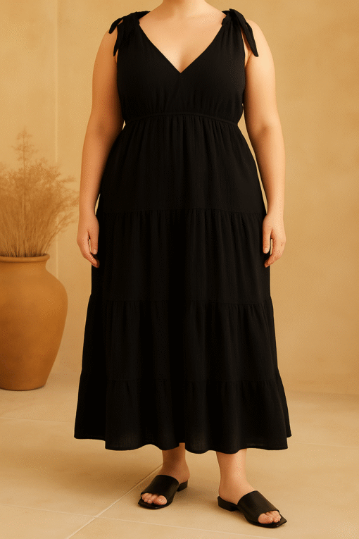 Robe longue gaze de coton