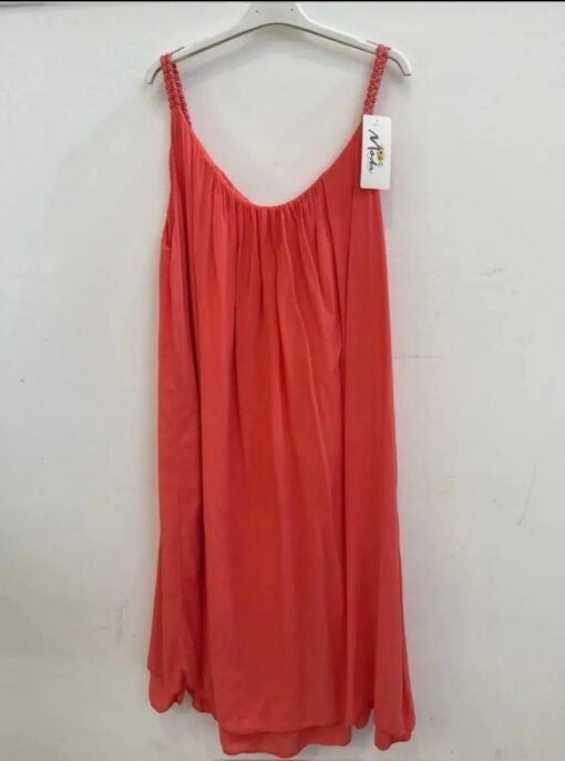 Robe fluide bretelles tressées