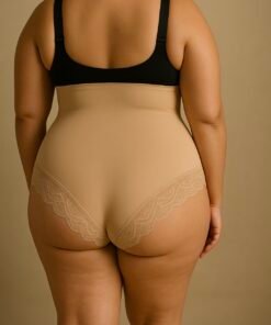 Culotte gainant détails dentelle
