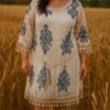 Poncho dentelle bohème
