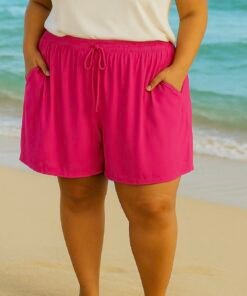 Short uni viscose