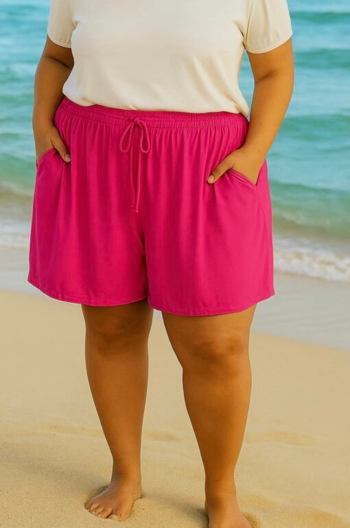 Short uni viscose