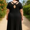 Robe courte dos croisé