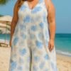 Combi-pantalon viscose motif