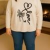 Sweat motifs talons strass