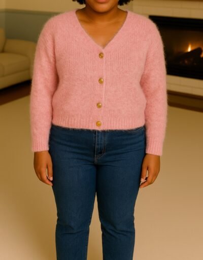 Gilet court laine Alpaga