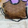 Sac suédine Léopard "Rose"