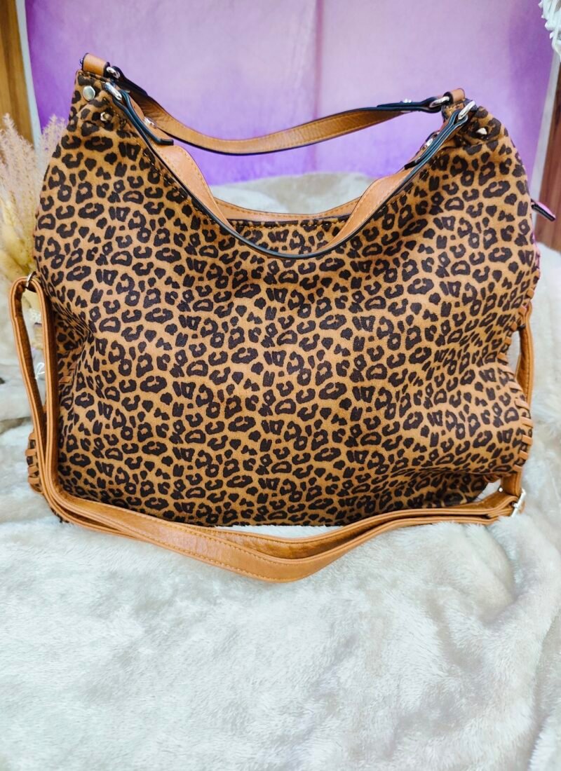 Sac suédine Léopard "Mira"