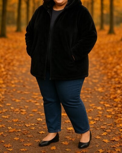 Veste fourrure - noir