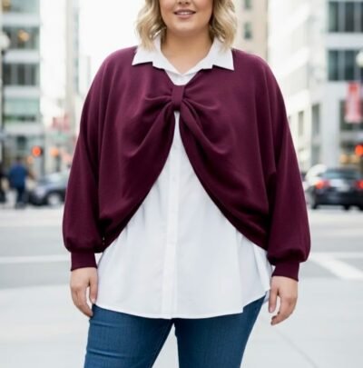 Duo Pull et chemise - bordeaux