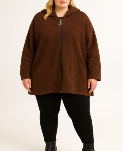 Veste sweat molletonné