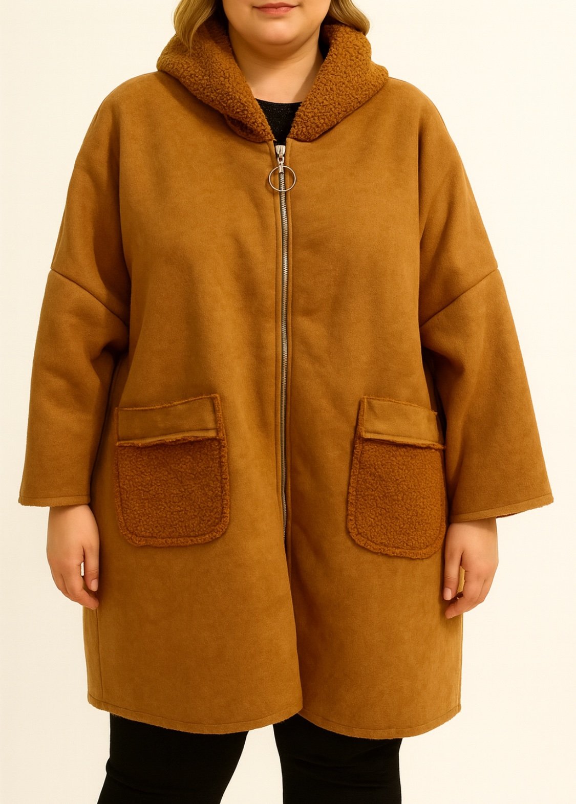 Veste daim intérieur Sherpa