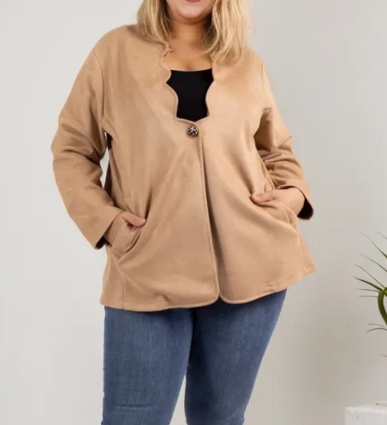 Veste suédine oversizes