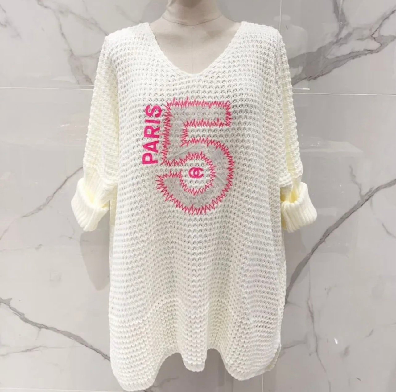 Pull nid d'abeille N°5