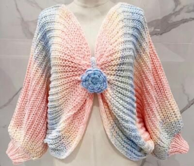 Pull Poncho grosse maille