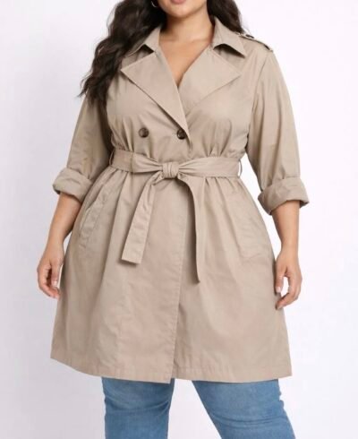 Trench printanier mi-long