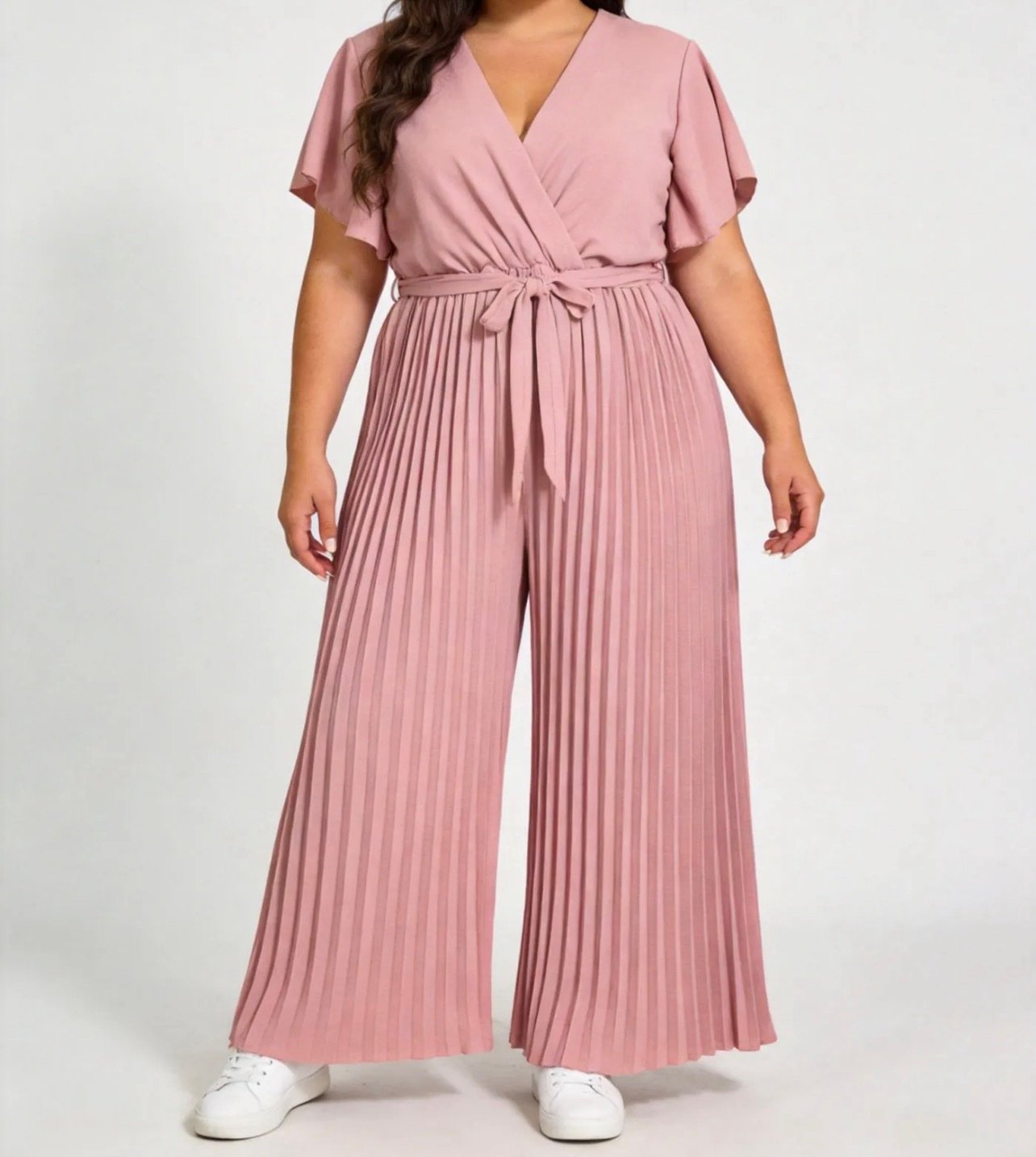 Combi-pantalon bas plissé