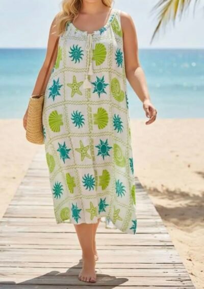 Robe de plage gaze de coton