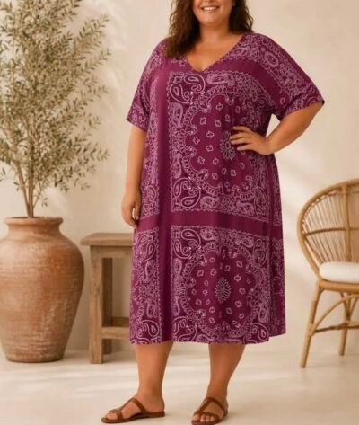 Robe coton motifs bandana