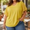 Tee-shirt manches dentelle