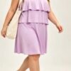 Robe à volants curve
