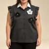 Chemise sans manches Curve
