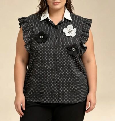 Chemise sans manches Curve