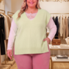 Pull sans manches boutons dorés – Image 2