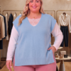 Pull sans manches boutons dorés – Image 3
