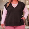 Pull sans manches boutons dorés – Image 8