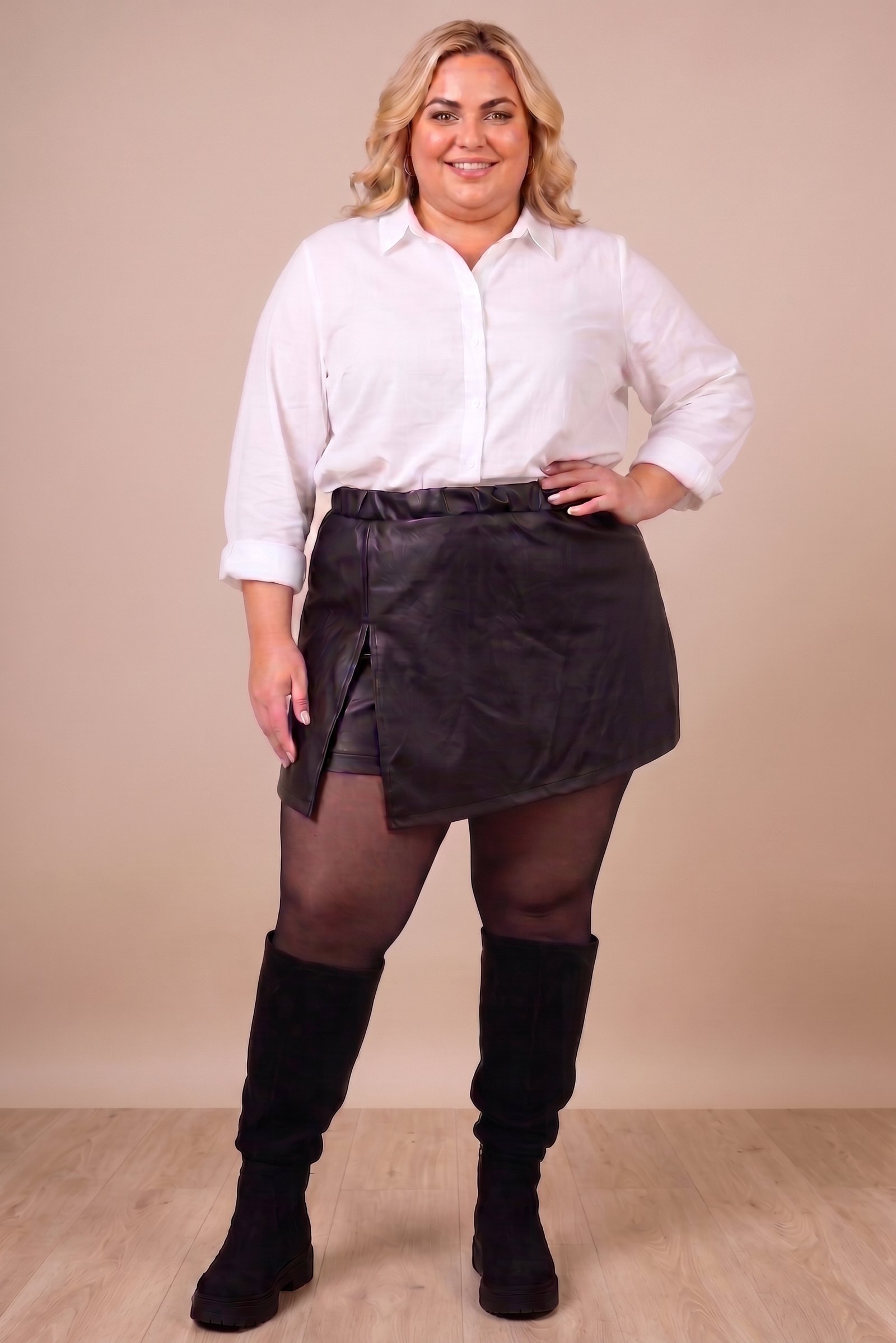 Jupe short simili