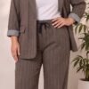 Tailleur à rayures
