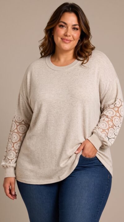 Pull brodée