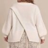 Pull dos croisé et dentelle – Image 2