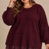 Pull dos croisé et dentelle – Image 5