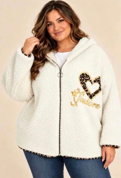 Veste "j'adore" bouclettes